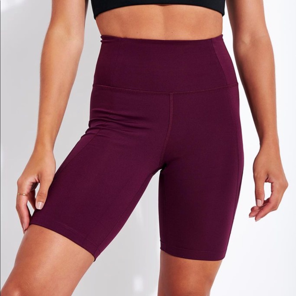 Girlfriend Collective Plum Bike Shorts NWT